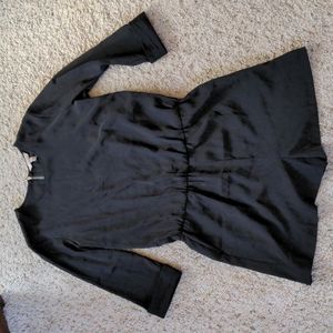Banana Republic, black romper, size 8 petite, 3/4 length sleeves